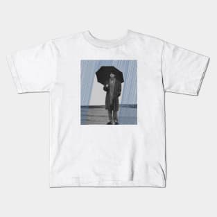 BTS V Blue Thread Rain Kids T-Shirt